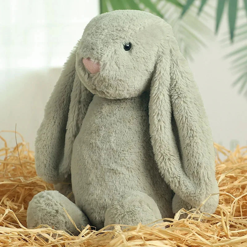Jouet en peluche de lapin à oreilles disquette timide, poupée d'animal en peluche douce pour filles, cadeau d'anniversaire de pâques et de saint-valentin mignon pour enfants, amis Le coffre à jouets