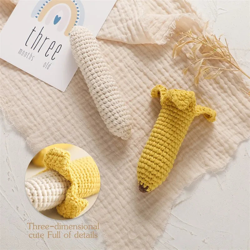 Pour citron hochet morsure force exercice confort jouet enfants Crochet fruits hochet musique jouet dentition nouveau-né jouet hochet cadeau Le coffre à jouets