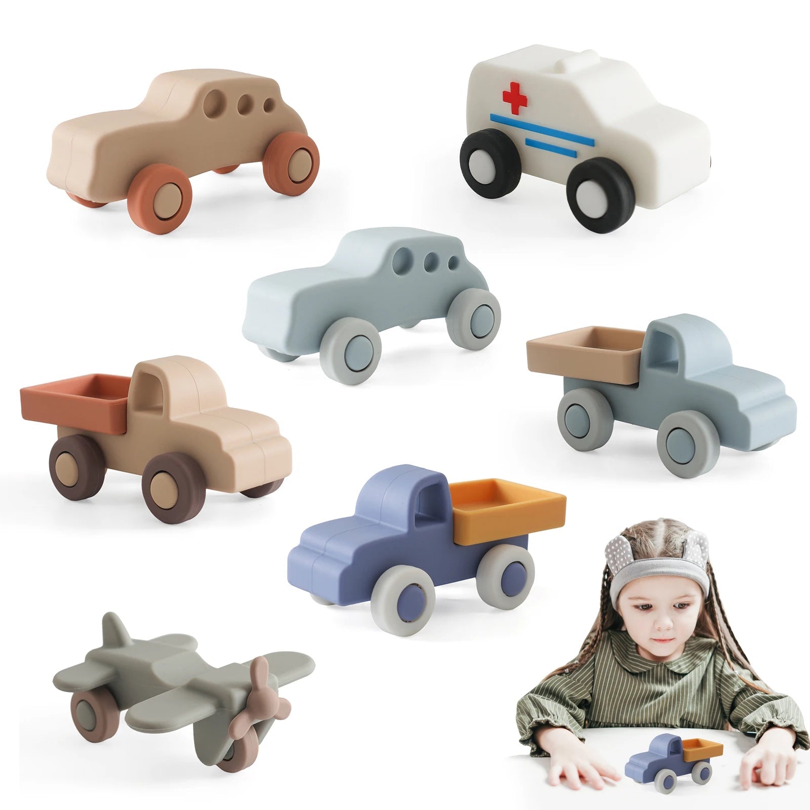 Montessori bébé Silicone voiture jouets 0 12 mois nouveau-né bébé choses Silicone bébé anneau de dentition jouet voiture jouet éducatif blocs de Silicone Le coffre à jouets