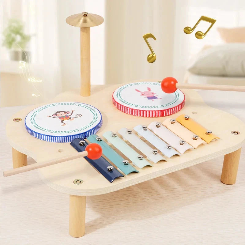 Ensemble musical en bois Le coffre à jouets