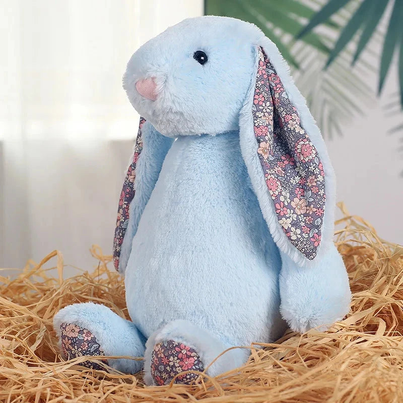 Jouet en peluche de lapin à oreilles disquette timide, poupée d'animal en peluche douce pour filles, cadeau d'anniversaire de pâques et de saint-valentin mignon pour enfants, amis Le coffre à jouets