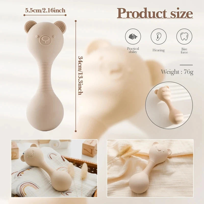 hochet ourson en silicone Le coffre à jouets
