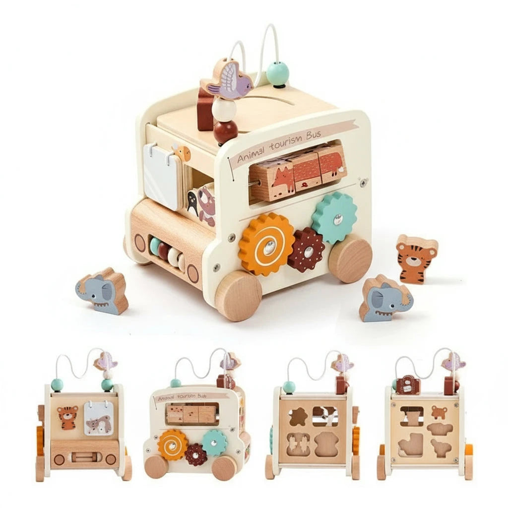 Busy board - Le bus des animaux Le coffre à jouets