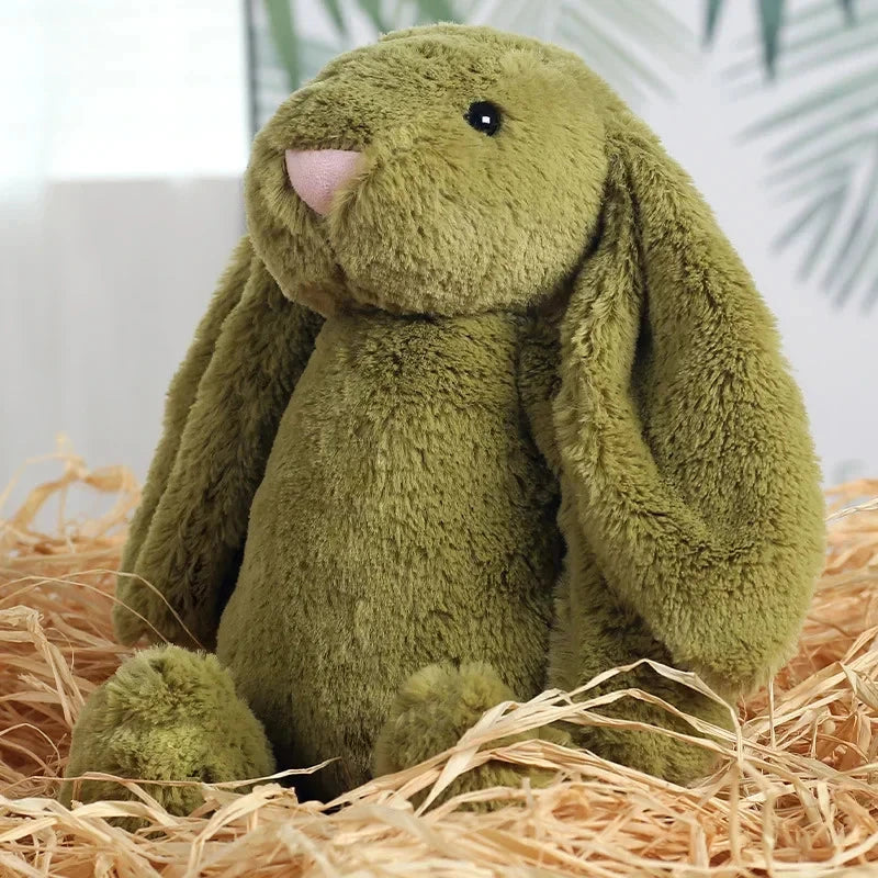Jouet en peluche de lapin à oreilles disquette timide, poupée d'animal en peluche douce pour filles, cadeau d'anniversaire de pâques et de saint-valentin mignon pour enfants, amis Le coffre à jouets