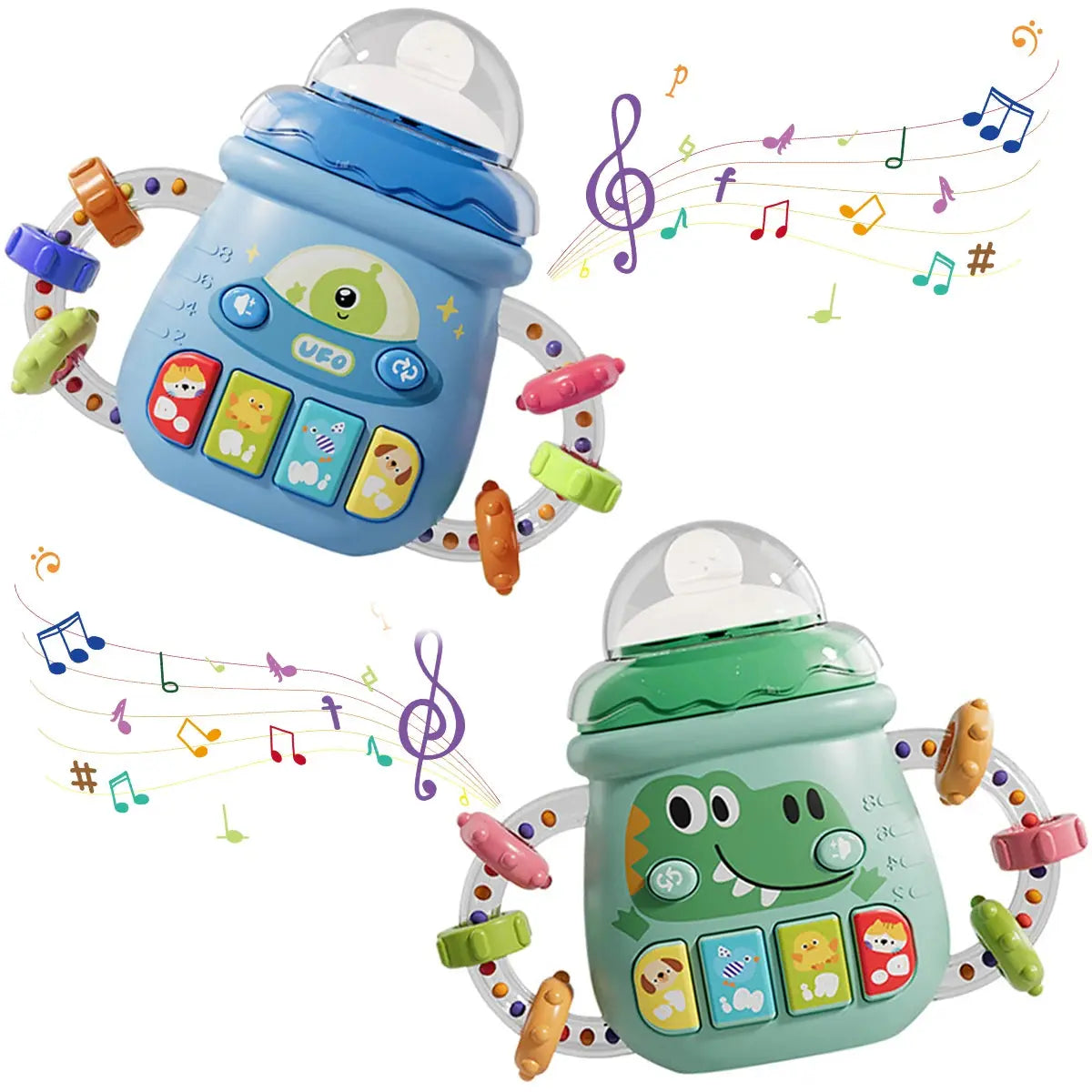 Jouet musical bébé – Mobile et hochet avec sons doux Le coffre à jouets