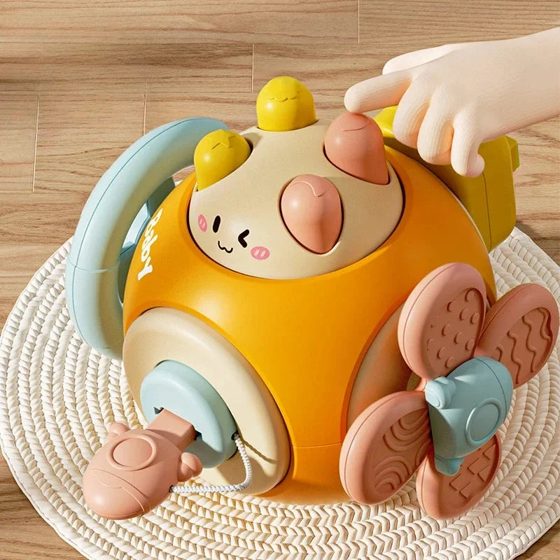 Puzzle pour bébé, jouets d'éducation précoce, balle occupée multifonctionnelle pour l'entraînement du bébé Montessori, balle de préhension à la main Le coffre à jouets