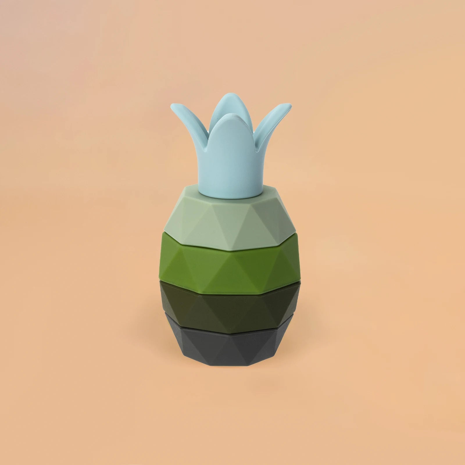 1 ensemble de blocs de Construction souples en Silicone, blocs à empiler, jouet pour bébé, fruits mignons, jouet de Construction en Silicone, anneaux de dentition en caoutchouc, jouet Montessori Le coffre à jouets