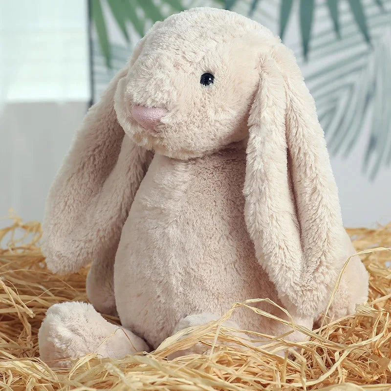Jouet en peluche de lapin à oreilles disquette timide, poupée d'animal en peluche douce pour filles, cadeau d'anniversaire de pâques et de saint-valentin mignon pour enfants, amis Le coffre à jouets