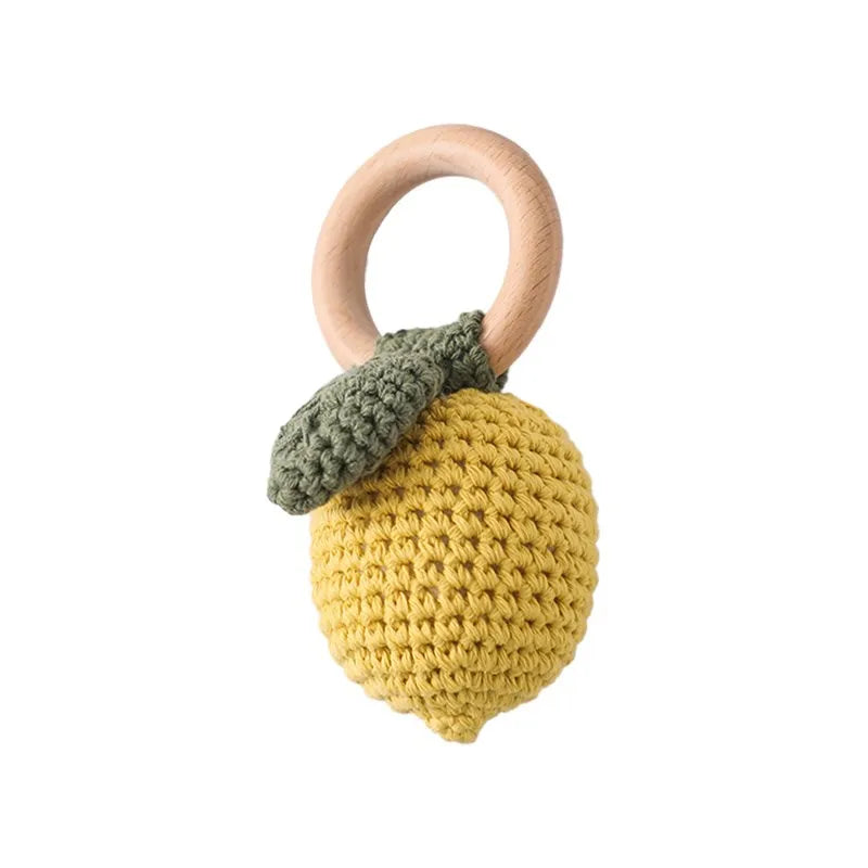 Pour citron hochet morsure force exercice confort jouet enfants Crochet fruits hochet musique jouet dentition nouveau-né jouet hochet cadeau Le coffre à jouets