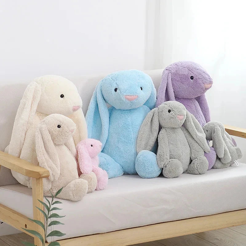 Jouet en peluche de lapin à oreilles disquette timide, poupée d'animal en peluche douce pour filles, cadeau d'anniversaire de pâques et de saint-valentin mignon pour enfants, amis Le coffre à jouets