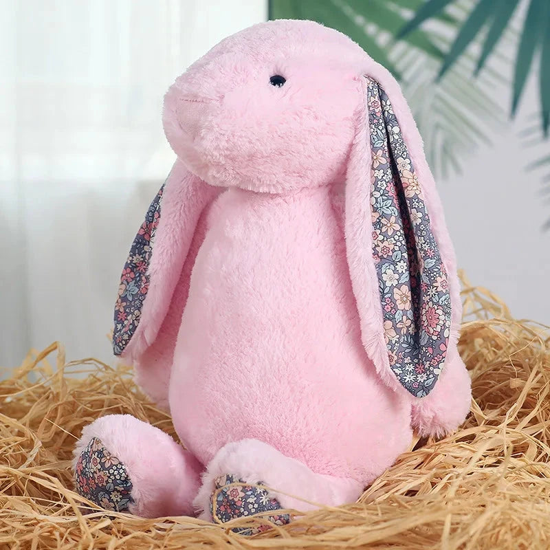 Jouet en peluche de lapin à oreilles disquette timide, poupée d'animal en peluche douce pour filles, cadeau d'anniversaire de pâques et de saint-valentin mignon pour enfants, amis Le coffre à jouets