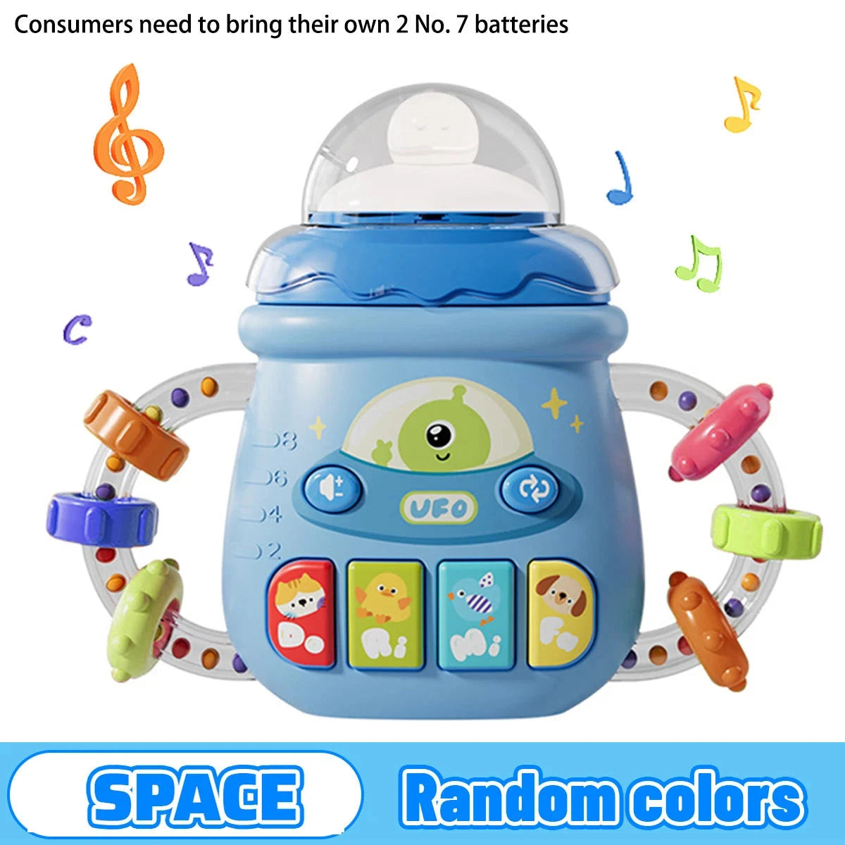 Jouet musical bébé – Mobile et hochet avec sons doux Le coffre à jouets
