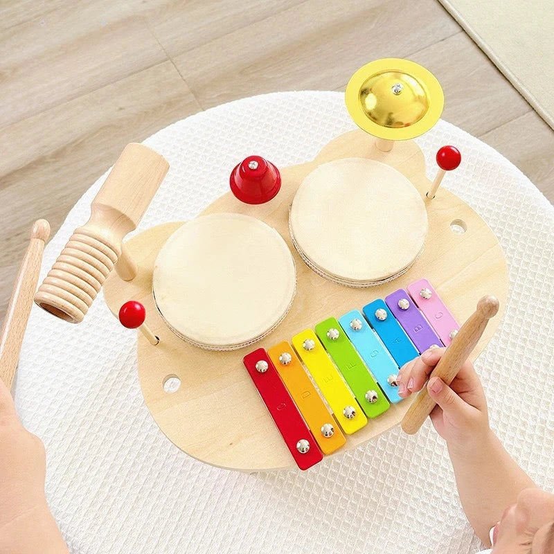 Ensemble musical en bois Le coffre à jouets