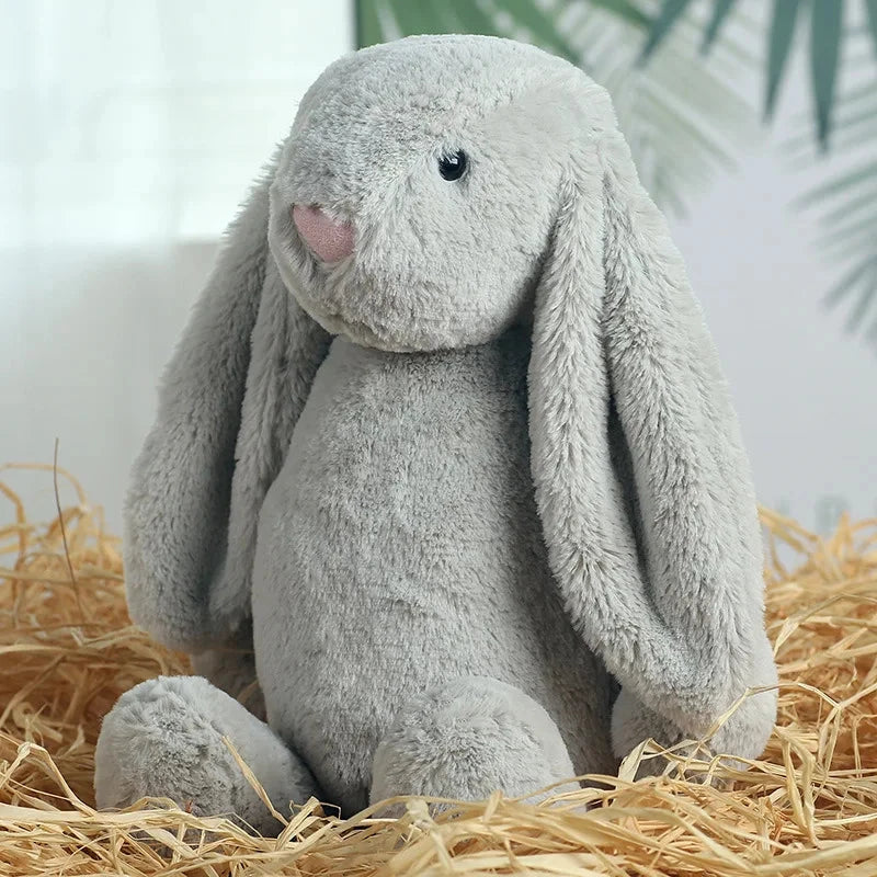 Jouet en peluche de lapin à oreilles disquette timide, poupée d'animal en peluche douce pour filles, cadeau d'anniversaire de pâques et de saint-valentin mignon pour enfants, amis Le coffre à jouets