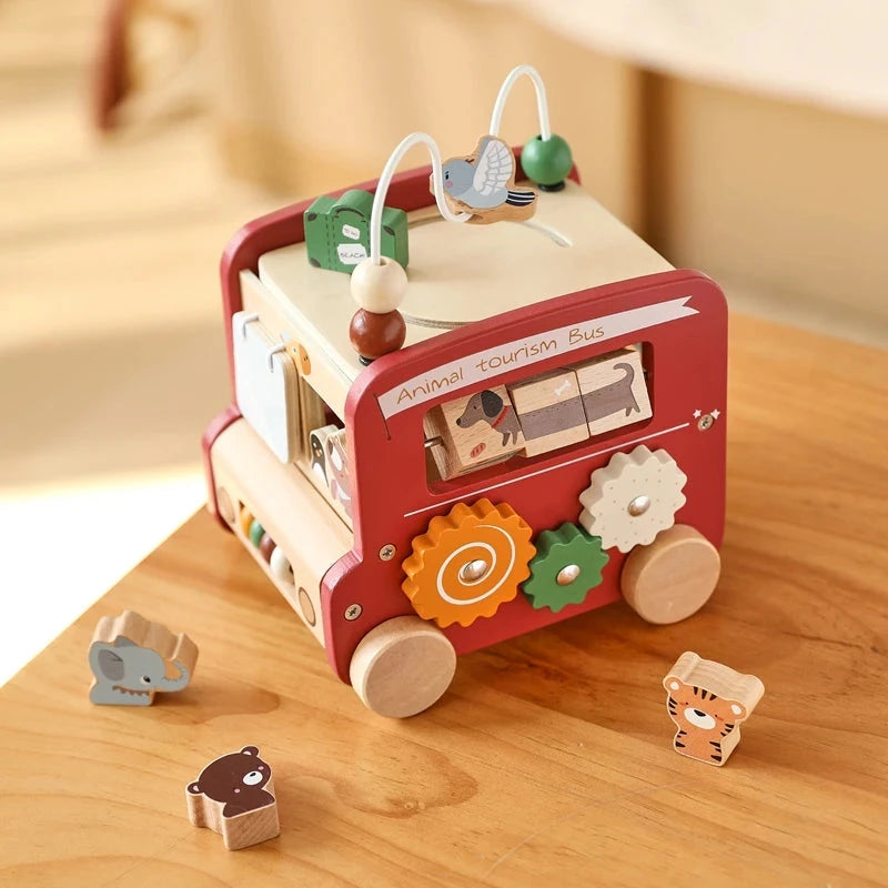 Busy board - Le bus des animaux Le coffre à jouets