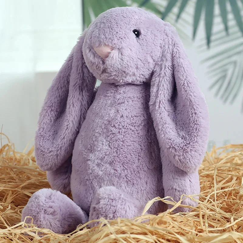 Jouet en peluche de lapin à oreilles disquette timide, poupée d'animal en peluche douce pour filles, cadeau d'anniversaire de pâques et de saint-valentin mignon pour enfants, amis Le coffre à jouets