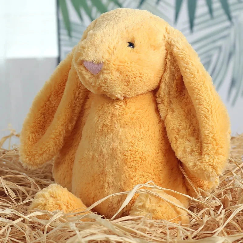 Jouet en peluche de lapin à oreilles disquette timide, poupée d'animal en peluche douce pour filles, cadeau d'anniversaire de pâques et de saint-valentin mignon pour enfants, amis Le coffre à jouets