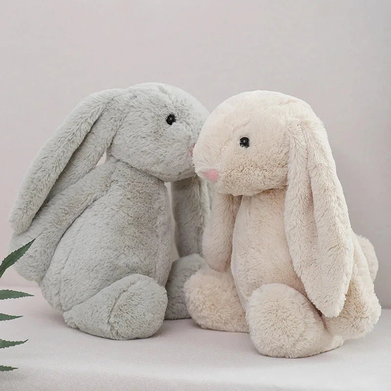 Jouet en peluche de lapin à oreilles disquette timide, poupée d'animal en peluche douce pour filles, cadeau d'anniversaire de pâques et de saint-valentin mignon pour enfants, amis Le coffre à jouets