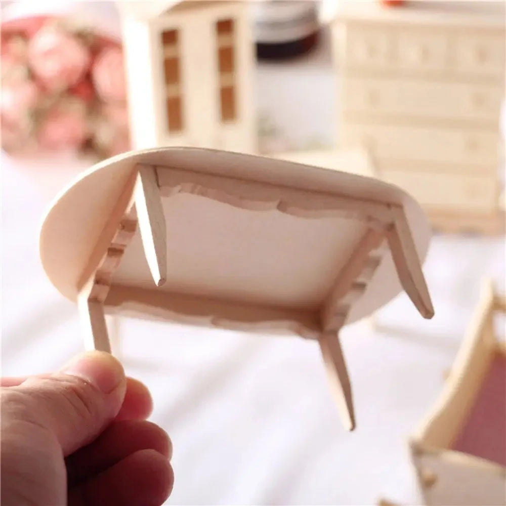 Maison de poupées l'inventaire en bois bricolage, scène photographique, mini jouets simulés, maison de courses, chambre à coucher Le coffre à jouets